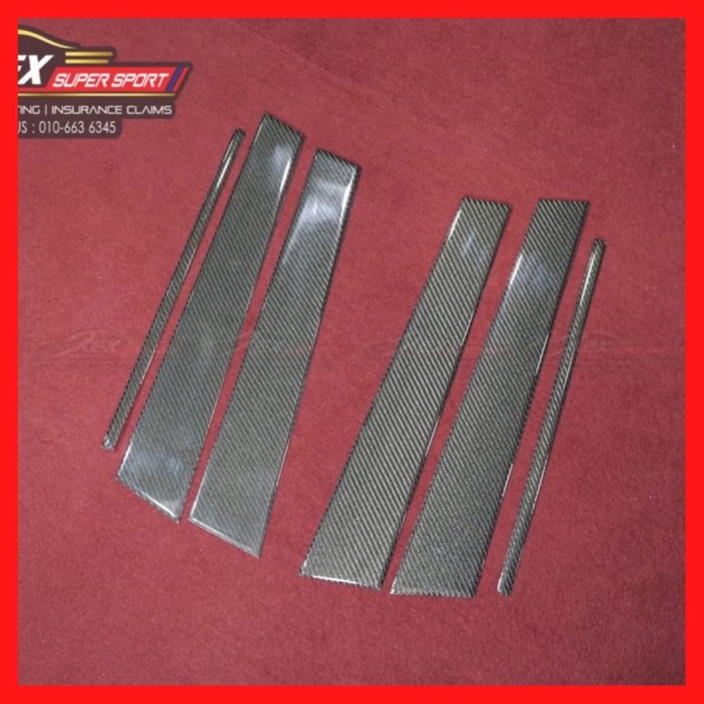 CARBON FIBER STYLE Exterior Car Window Pillar Trim Cover Fit For Nissan 370Z $40.58 - CA