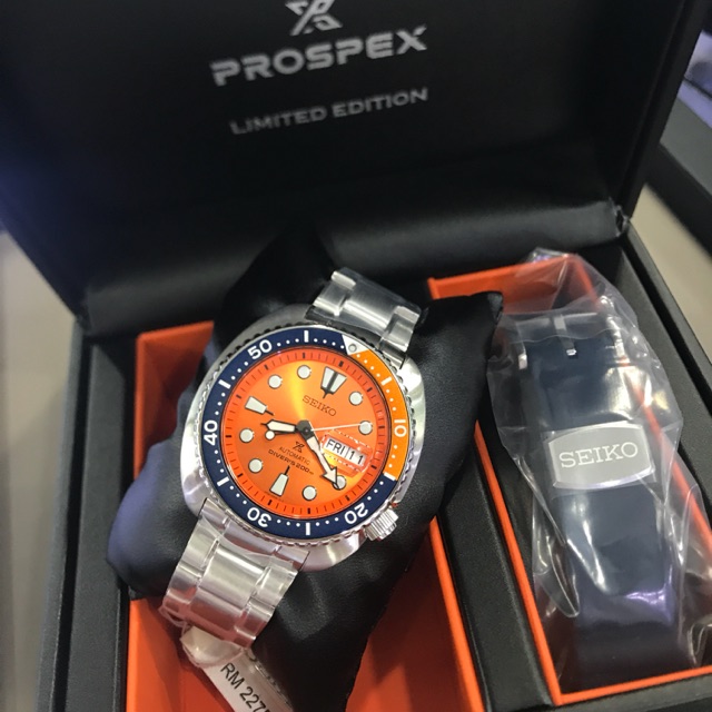 Seiko turtle orange limited on sale edition