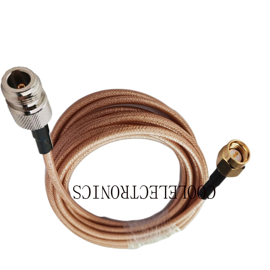 SMA Male to N female Jack RG400 Double Shielded Copper Braid RF Coaxial ...