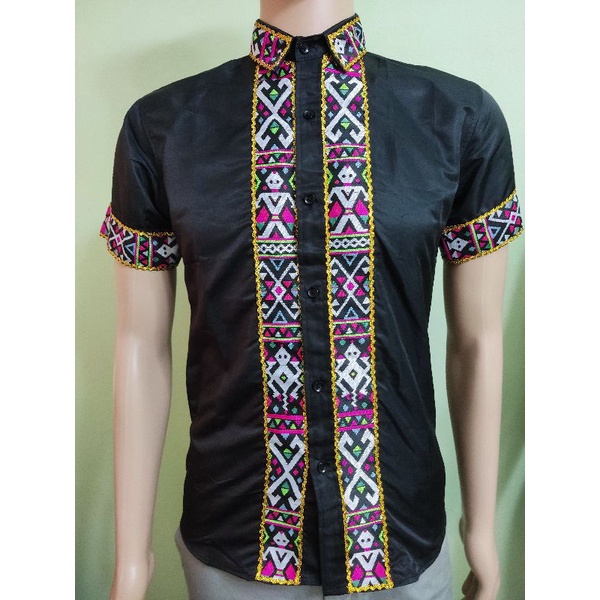 Baju Sabahan moden/Kemeja lelaki motif pinakol Rungus | Shopee Malaysia