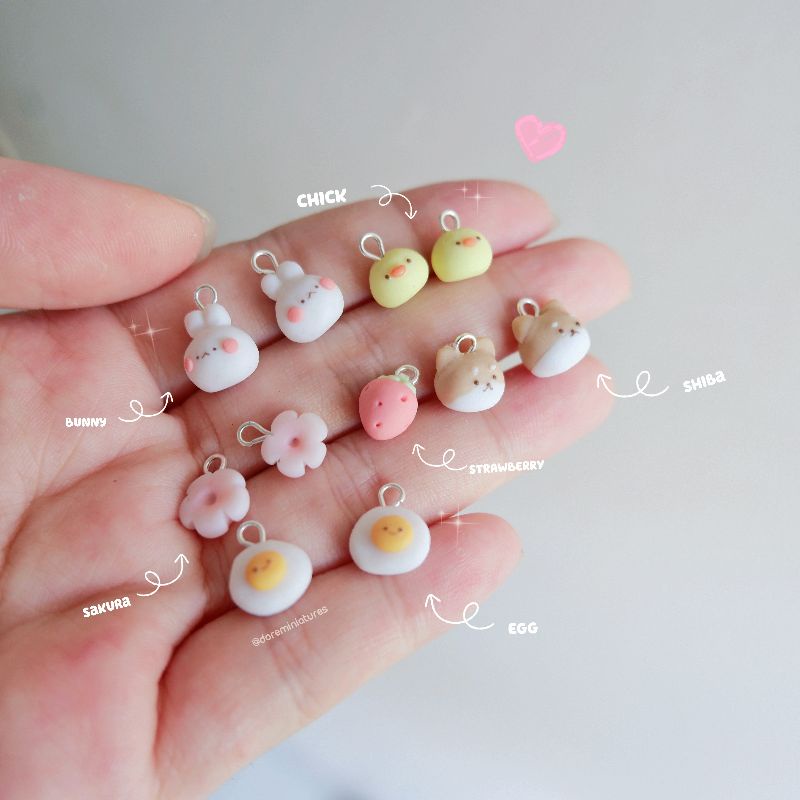 Cute earring charms online