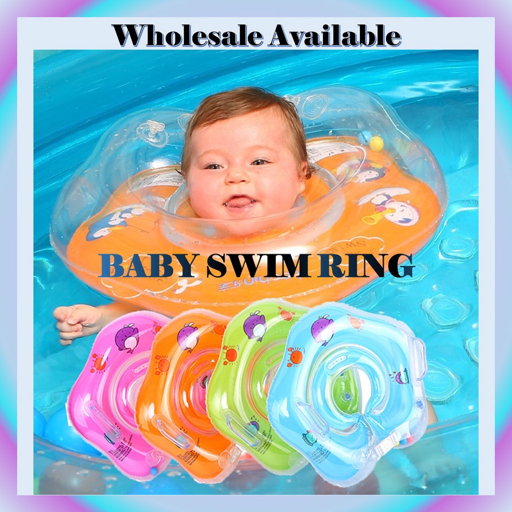 CEO Baby Kids Infant Swimming Neck Ring Arm Ring Inflatable Adjustable  Safety Float Pelambung Leher Tangan Baby