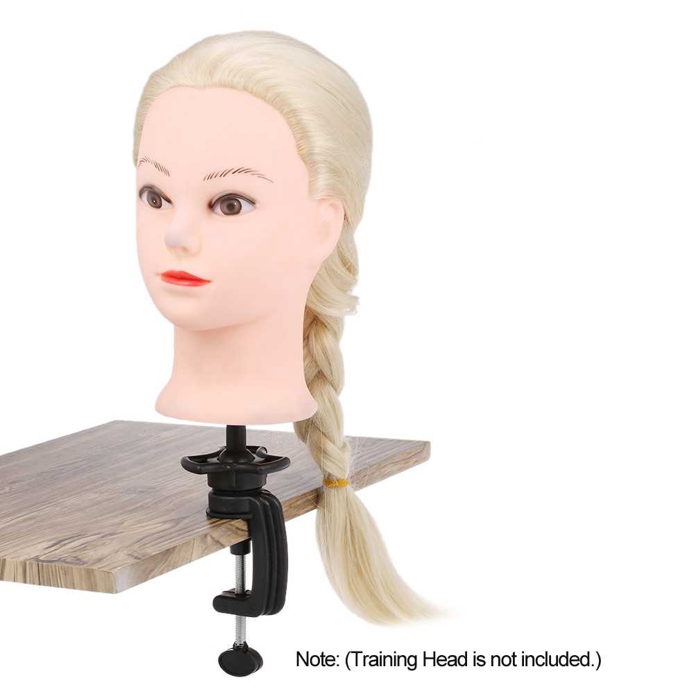 Mannequin Training Head Stand Wig Holder Stand Desk Table Clamp Plastic ...