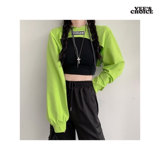 Crop top cheap hoodie shopee