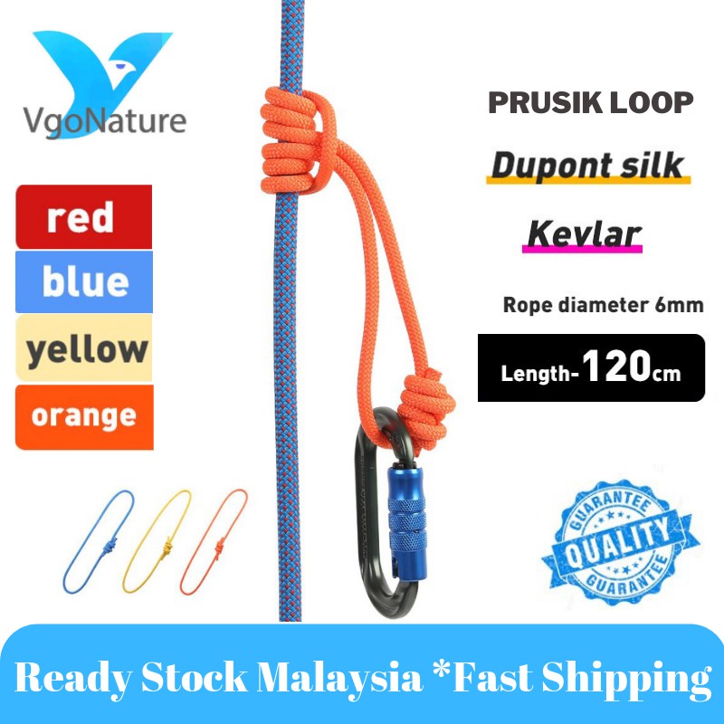 Kevlar climbing clearance rope