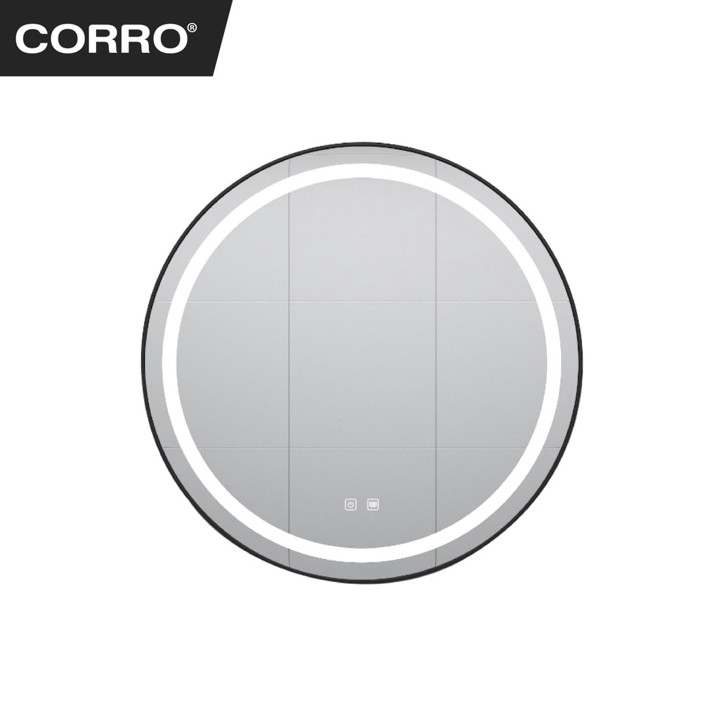 Corro Bathroom Mirror LED / Bedroom Mirror LED Light Mirror Round Anti ...