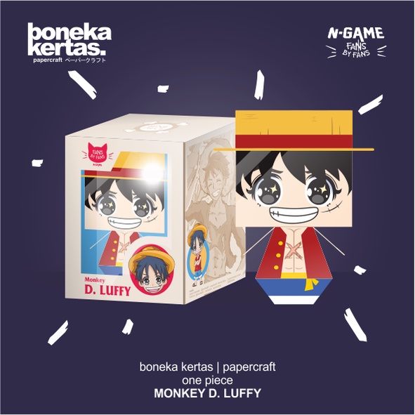 Action Figure Paper Craft Anime One Piece Luffy Shopee Malaysia