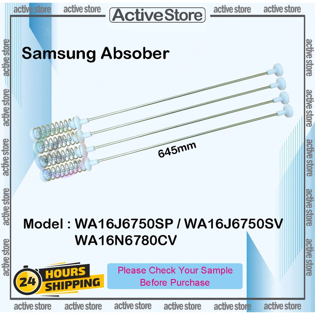 Samsung Washing Machine Absorber Suspension Rod 645mm WA16J6750SP WA16J6750SV WA16N6780CV