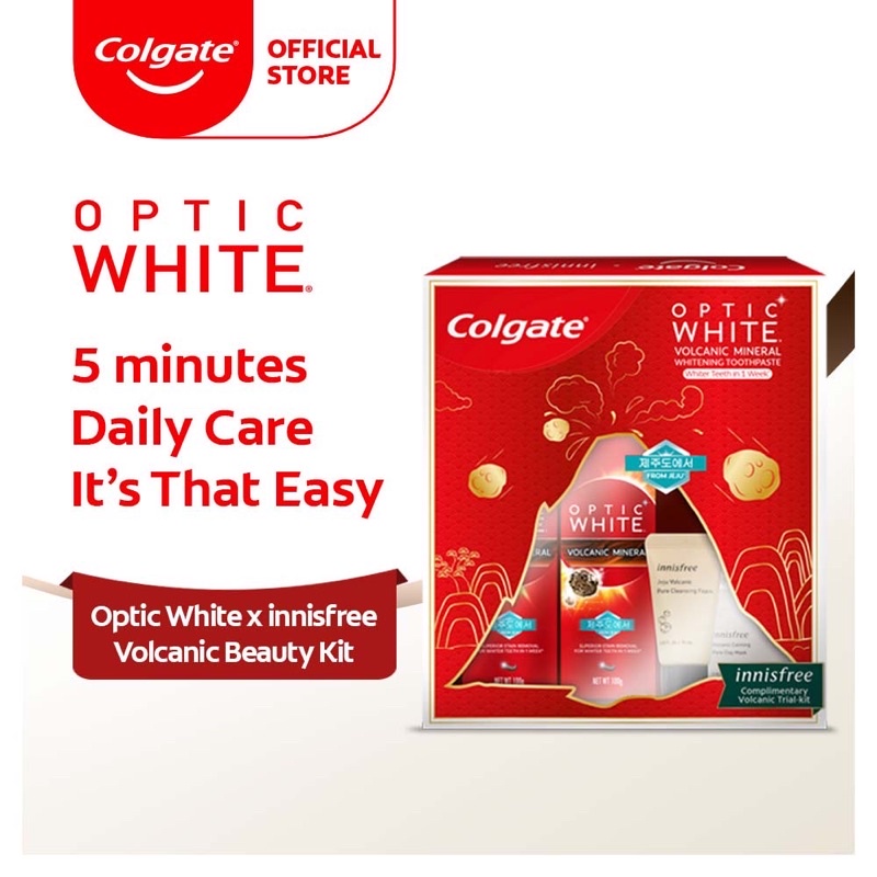 [Limited Edition] Colgate Optic White Whitening Toothpaste x innisfree