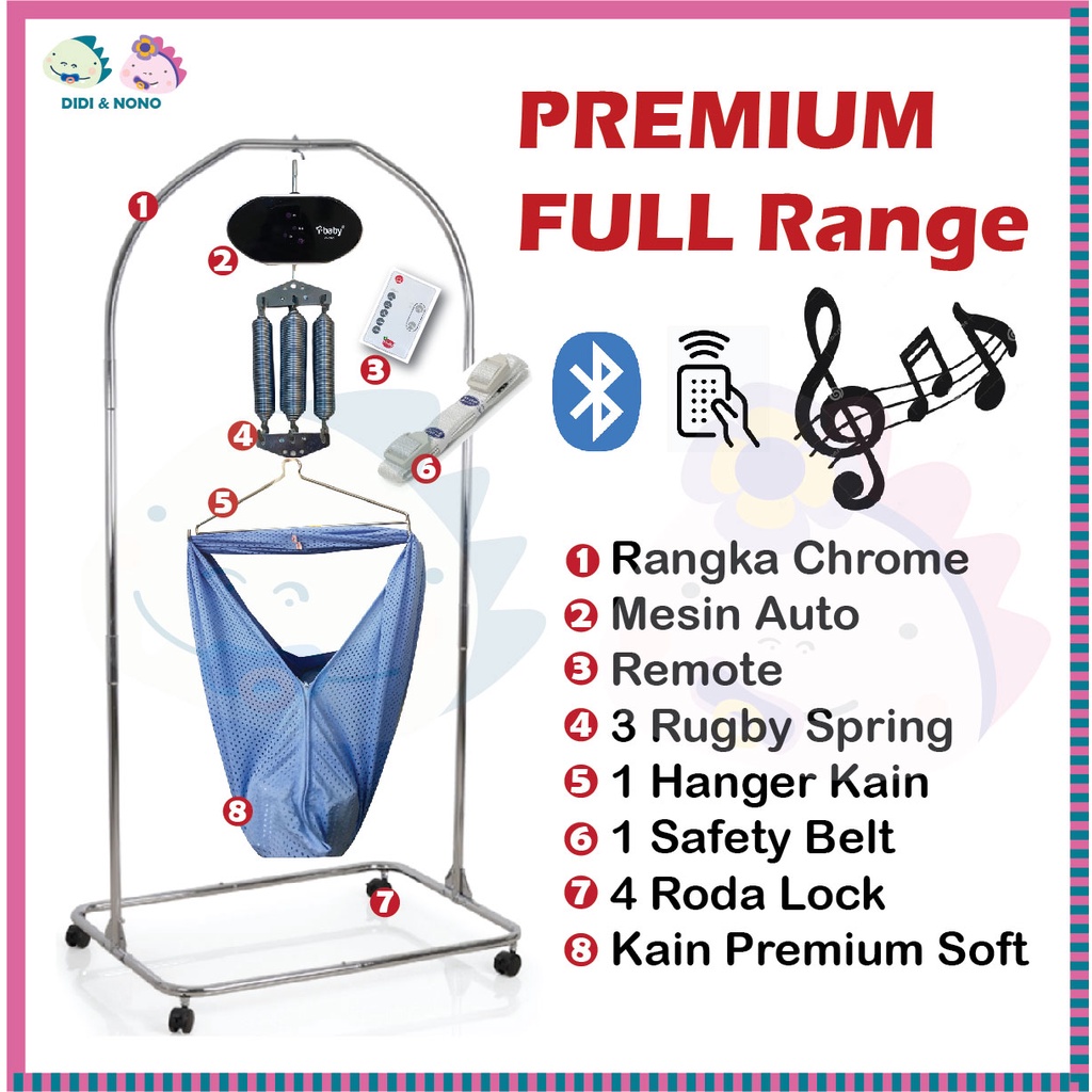 My Dear Baby Spring Cot Chrome 24050 Rangka Buaian rangka buaian bayi ...