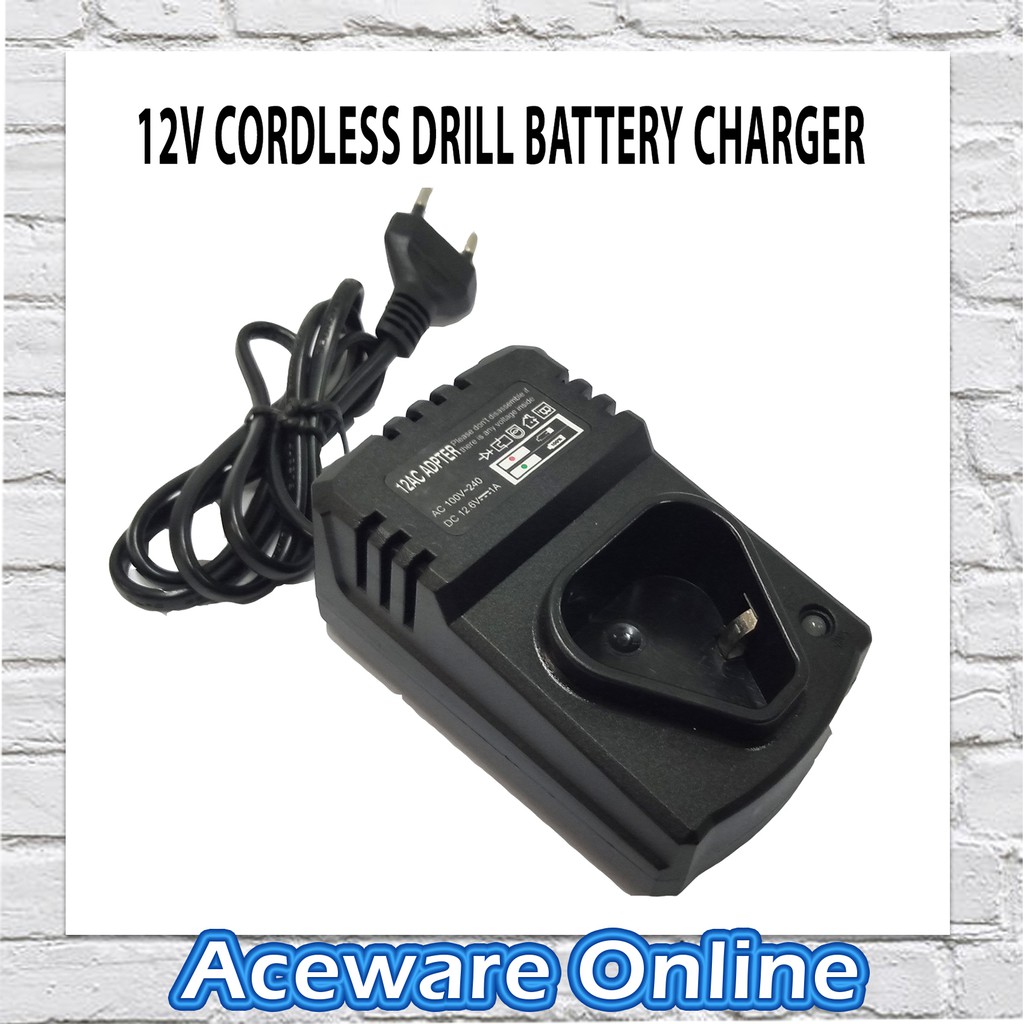 12 volt best sale drill battery charger