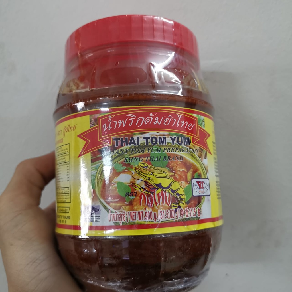 Original Tom Yam Paste Pes Tom Yam Thailand Udang Emas 900g Pes Tomyam ...