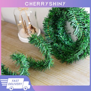 4pcs Artificial Pine Picks Christmas Pine Twig 6 Fork Pine Needles Wedding DIY Party Ornaments Photo Props, Size: Medium, Green