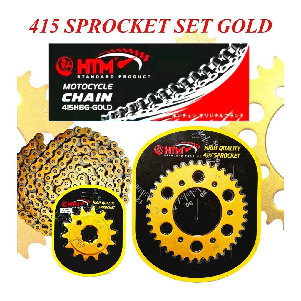 415HBG-128L SUZUKI RG110 RGV120 RG SPORT HTM RACING CHAIN SPROCKET SET ...