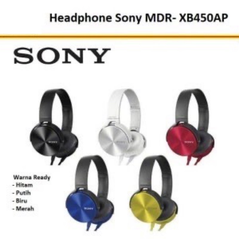 Sony Stereo Headphone MDRXB450AP (OEM) Shopee Malaysia