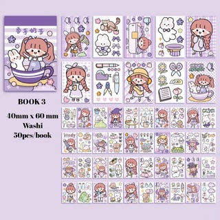 Aki Mini Washi Book Stickers/Journal Stickers/Journal Accessories