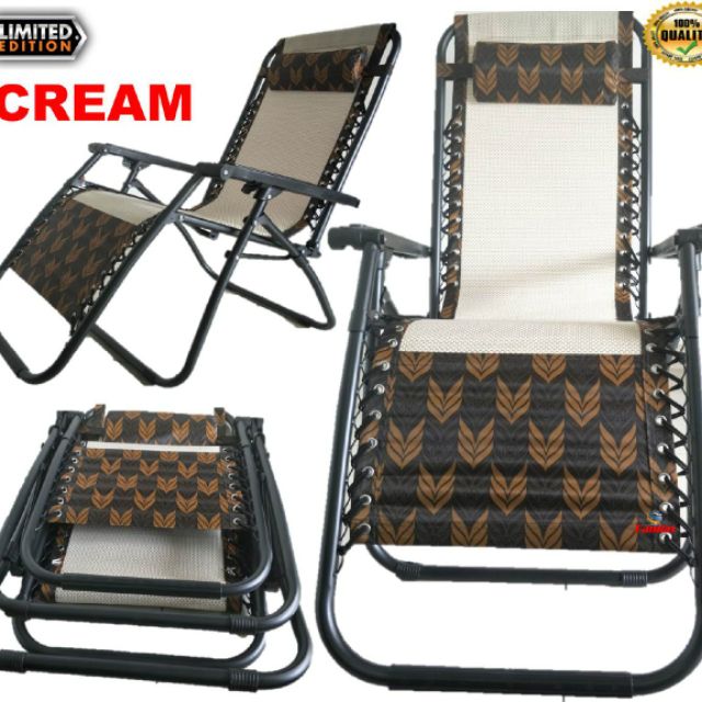 LAZY CHAIR ZERO GRAVITY FOLDABLE RECLINING CHAIR ( LARGE) Shopee Malaysia