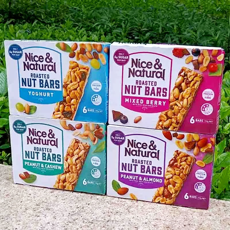 Nice & Natural Roasted Nut Bars (Yoghurt / Mixed Berry / Peanut Almond
