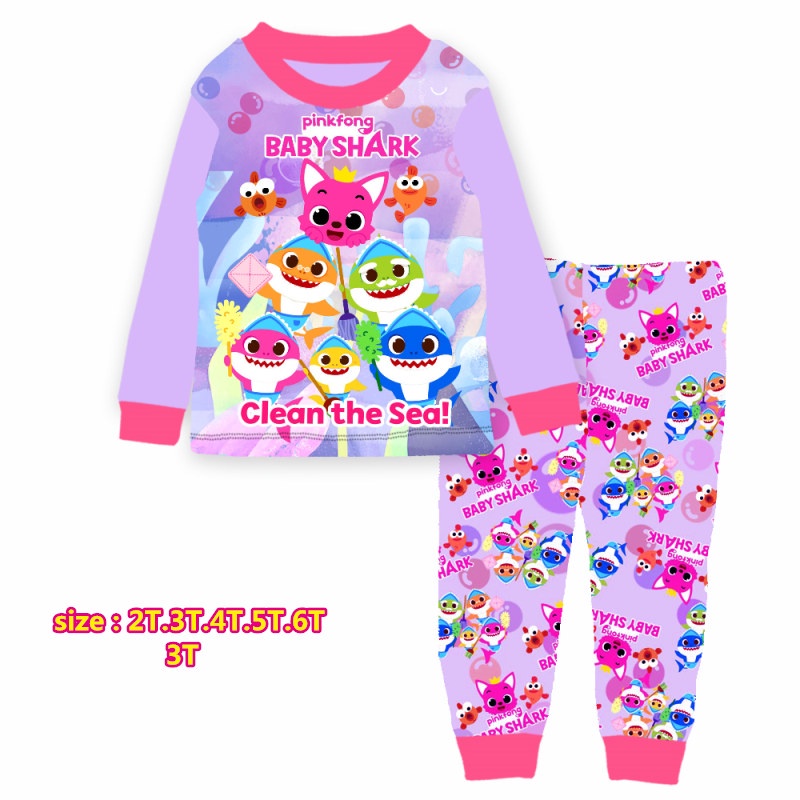 Kids Girl CuddleMe Sleepwear Pyjamas BABY SHARK DO DO DOO