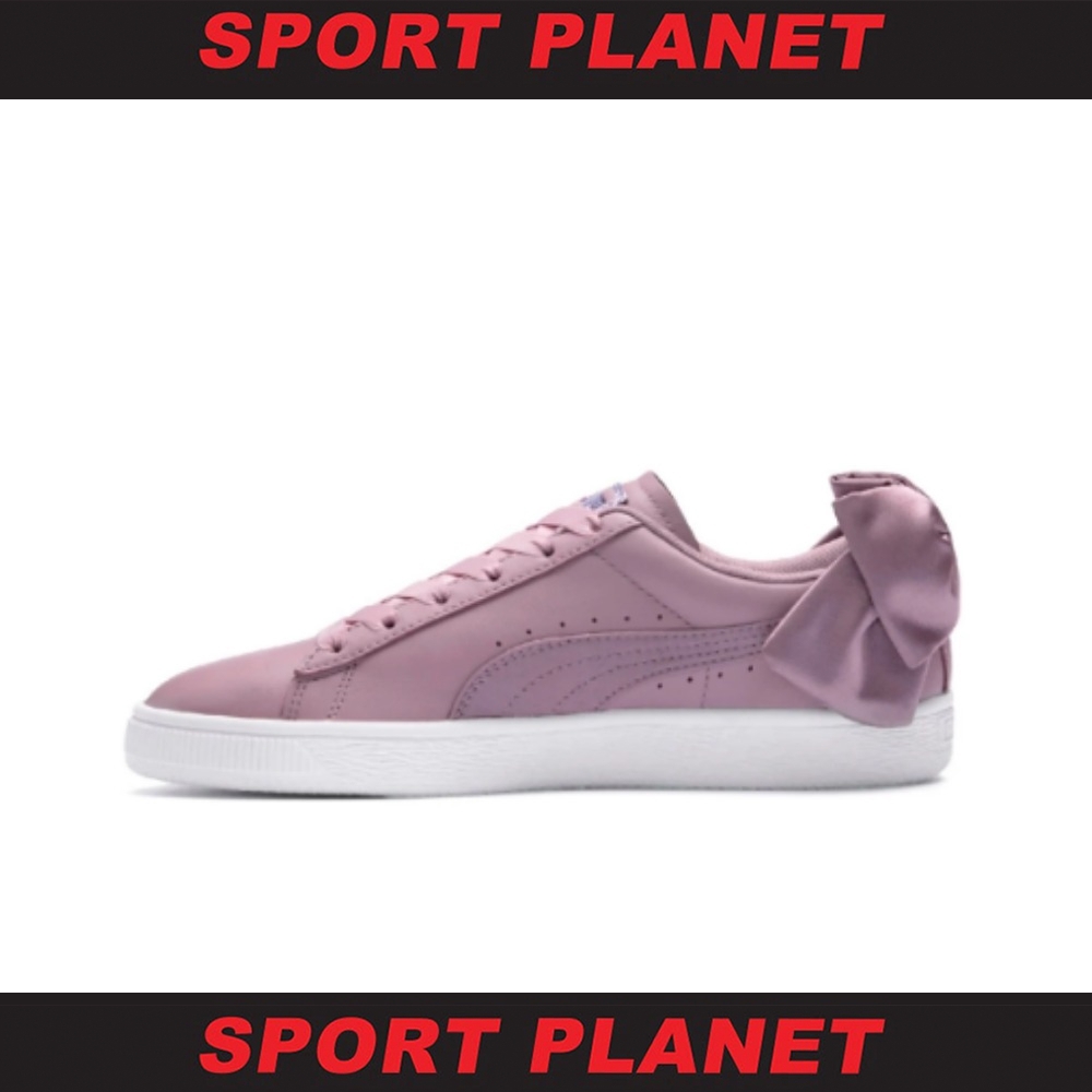 Puma Women Basket Bow Satin Elderberry Walking Shoe 369647 Sport Planet Shopee Malaysia