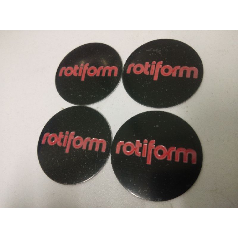 Rotiform Center Rim Cap Car Emblem Sticker45mm x 4 pcs | Shopee Malaysia