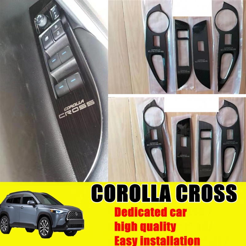 toyota corolla cross 2020 2022 glass lifter stainless steel decorative