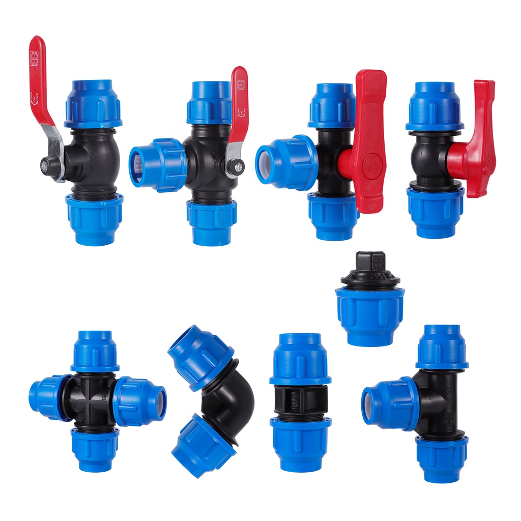 25mm PVC PE Tube Tap Water Splitter Plastic Quick Valve Connector ...