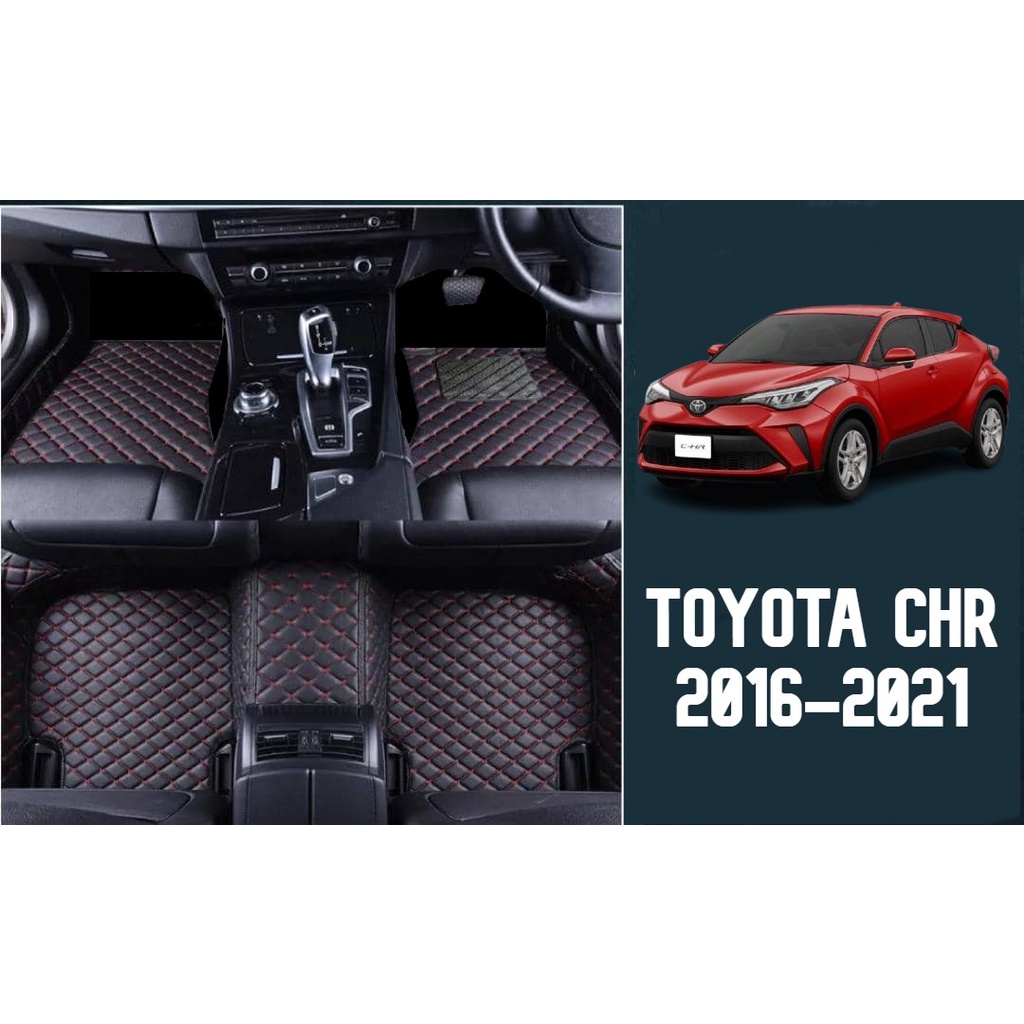 Toyota CHR Premium VIP DAD Red Line Series 5D CARFIT Floor Mat/Non slip ...