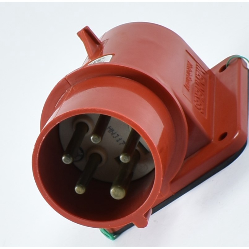 (AMPMECH) MENNEKES INLET 379 / 391; PANEL MOUNT, SCREW TERMINALS, 16A