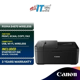 Canon PIXMA E4570 Wireless All-In-One Inkjet Printer with Fax and Automatic 2-sided Printer
