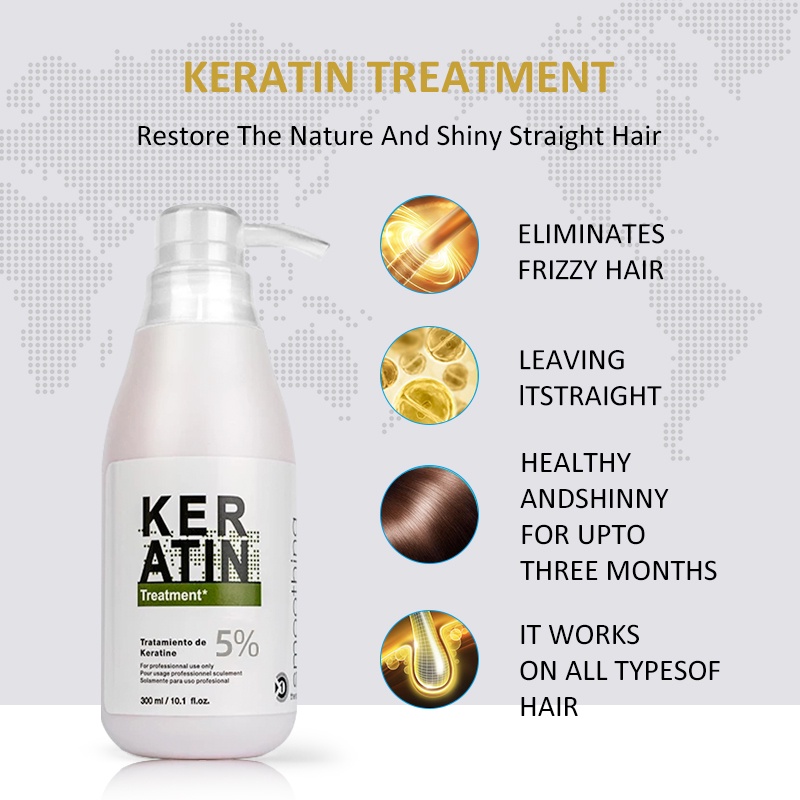 PURC Brazilian Keratin Treatment Smooth Repair Straight Hair Advanced Salon Hair Care 300ml Shopee Malaysia