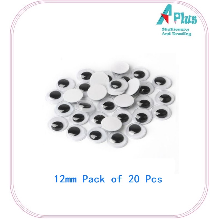 8mm/10mm/12mm Biji Mata / Wiggle / Googly Eye Moveable Eye for Art and ...