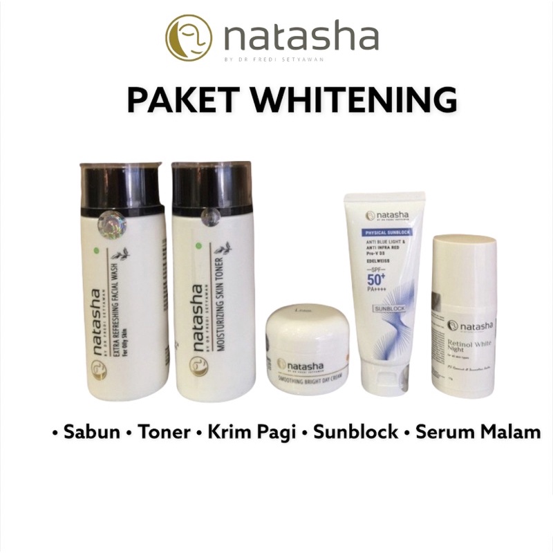 Natasha SKIN CARE WHITENING Package WHITENING GLOWING Face Shopee