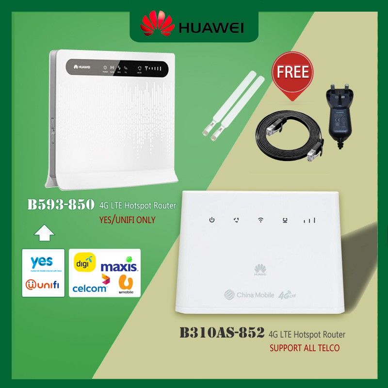 Modified Unlimited Hotspot Huawei B310 B593 4g Router B310as 852 B593 850 4g Lte To Wifi Router 5648