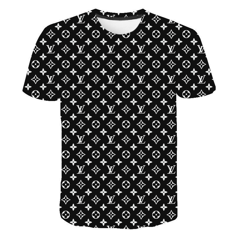 T-shirt Unisexe échecs 3D - Manches Courtes, Matière Stretch, Multicolore, Taille Standard