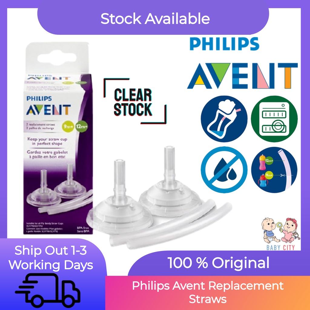 Philips Avent Replacement Straws (2 Pcs) Shopee Malaysia