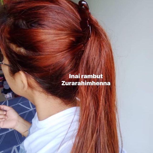 INAI RAMBUT BURGUNDY ZURARAHIMHENNA | Shopee Malaysia