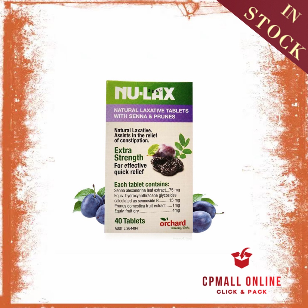 [Expiry Date 03/2026] Nulax Natural 通便秘加强版 Laxative Tablets with Senna
