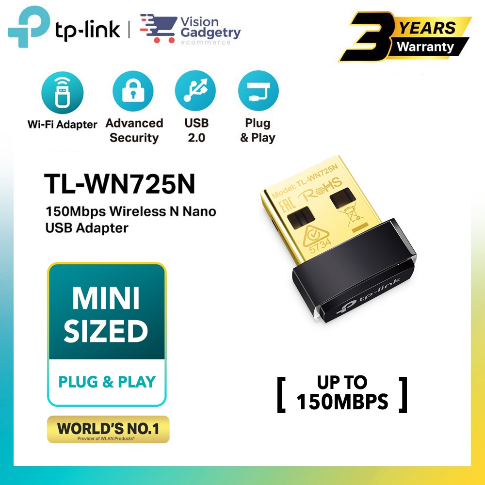 Clé USB WiFi nano TPLINK TLWN725N 802.11n 150Mbps