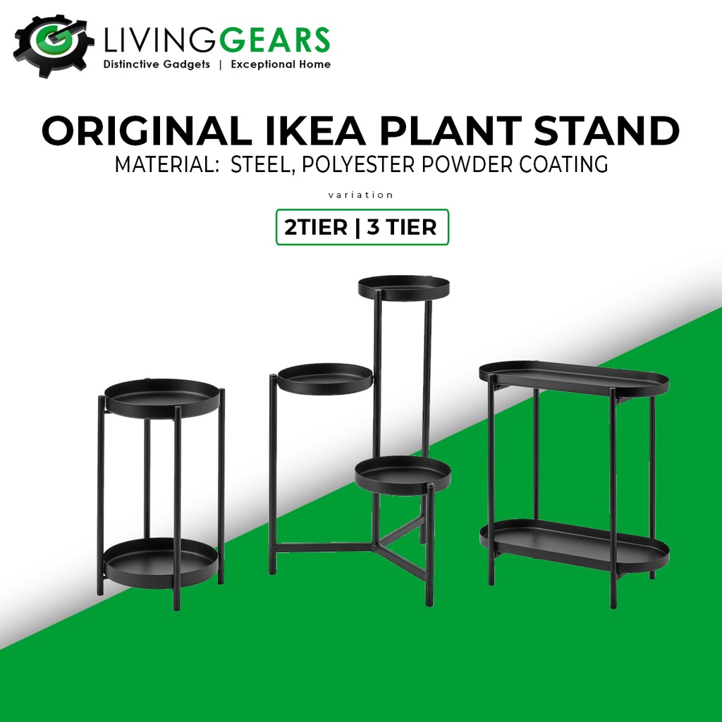 ORIGINAL IKEA OLIVBLAD Plant Stand Indoor Outdoor Metal Black Shopee