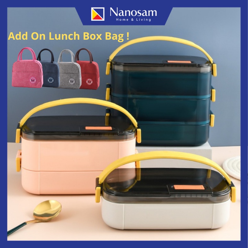 Bento Box Food Container Food Carrier Thermal Lunch Box Students Adult School Office Bekas