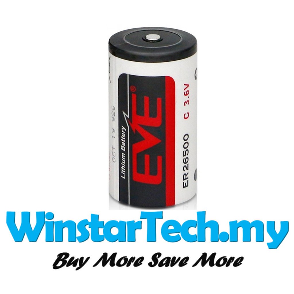 ER26500T Eve, Batterie, 3.6 V, C