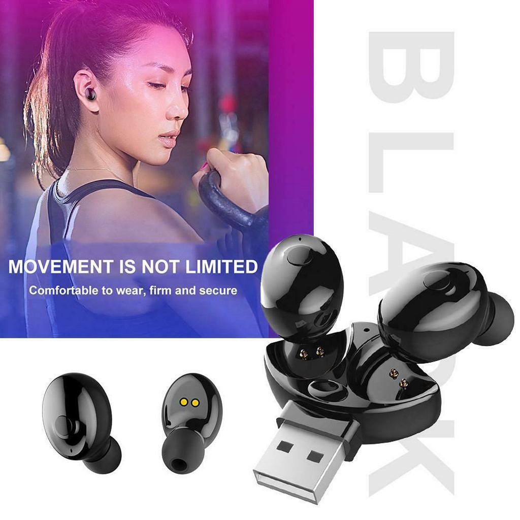 XG17 Double Portable Mini In-Ear Earbud Wireless Bluetooth 5.0 Earphone ...