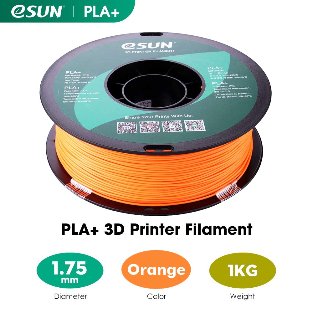 ESUN PLA+ Series Filaments 1KG 1.75MM - Solid Colors | Shopee Malaysia