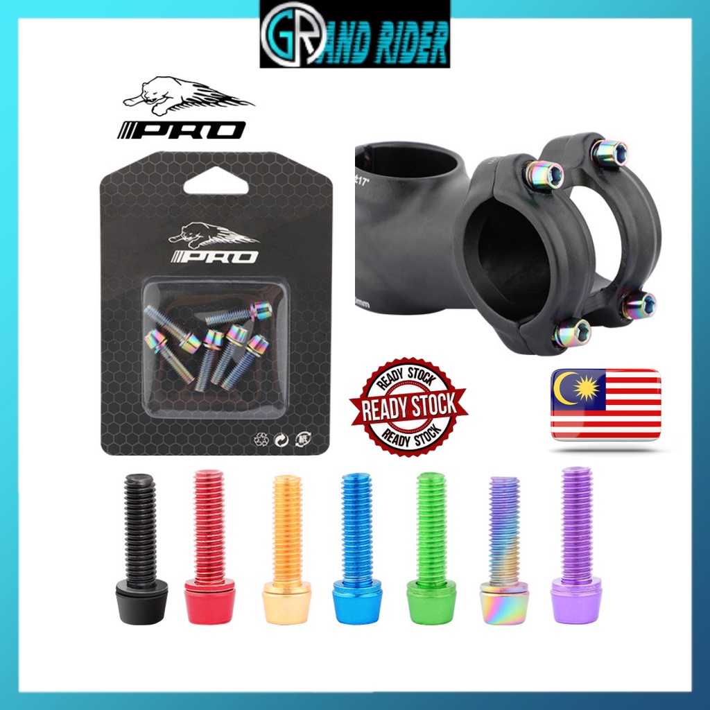 IIIPRO MTB road bike bicycle stem bottle screws Titanium-plated color ...
