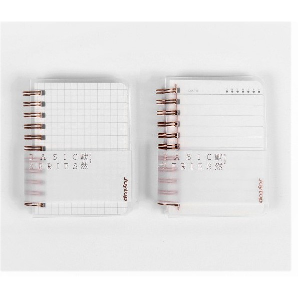 [Ready Stock]A6 Matt PP Cover Wire O Ruled Grid Notebook Journal Study ...