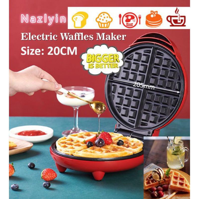 🇲🇾 MALAYSIA SELLER 🇲🇾🔥Waffle Maker Machine Electric NonStick Waffle