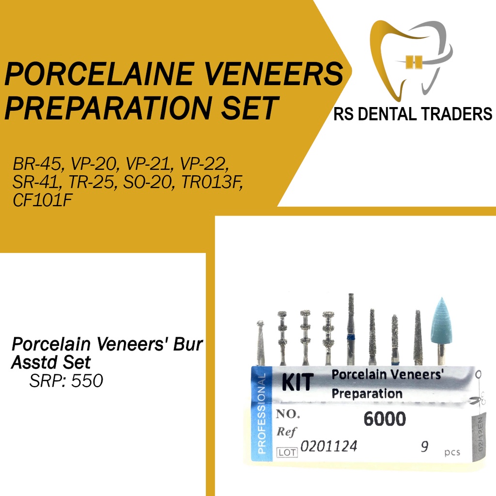 Porcelain Veneers Preparation Bur Set 6000 | Shopee Malaysia