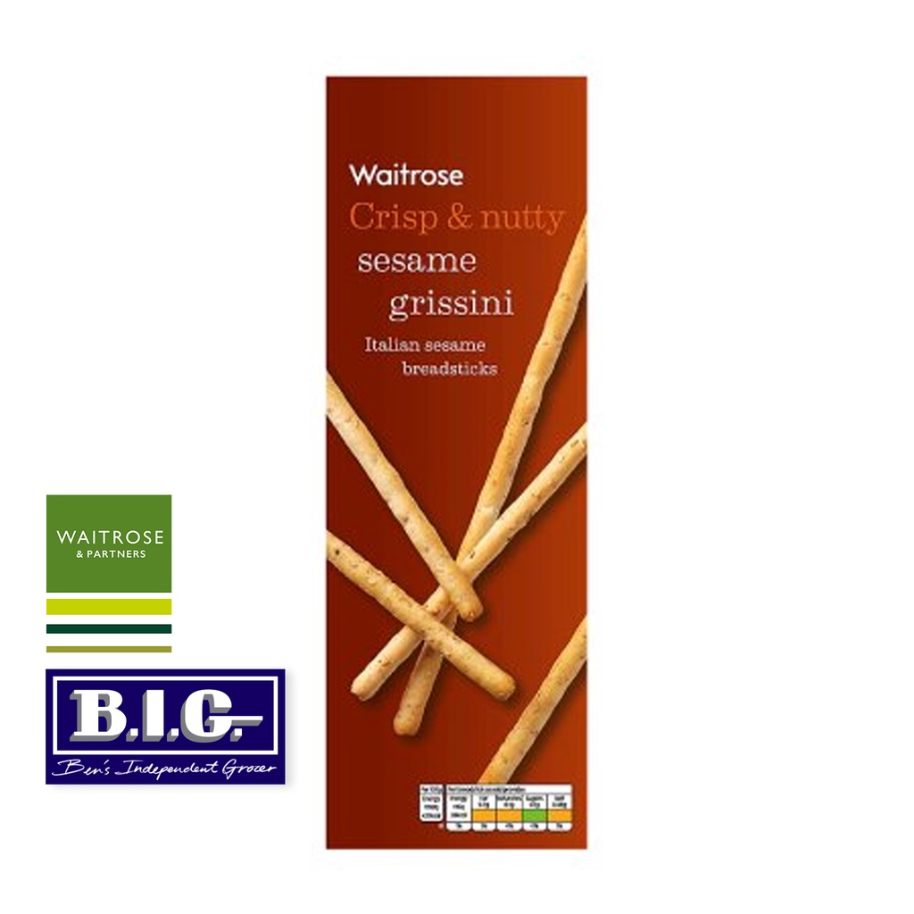 Waitrose Grissini Breadsticks Sesame Seed 125g (EXP Sep 2023) Shopee
