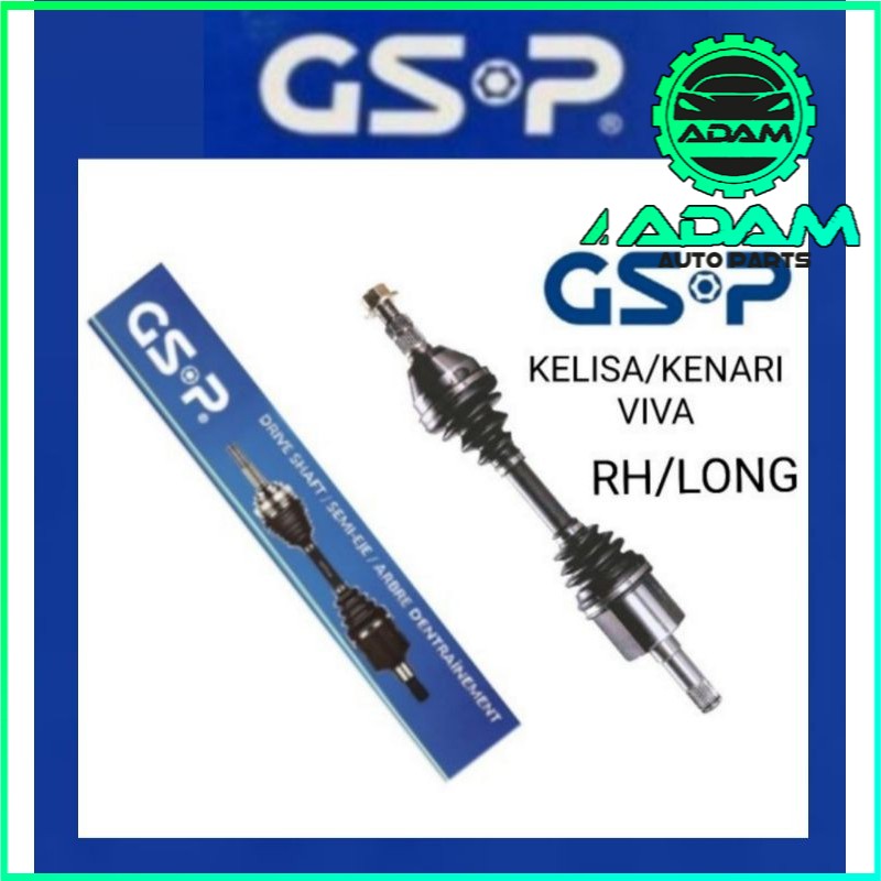 KELISA KENARI VIVA , VIVA ELITE DRIVE SHAFT RIGHT KANAN RH/LONG GSP